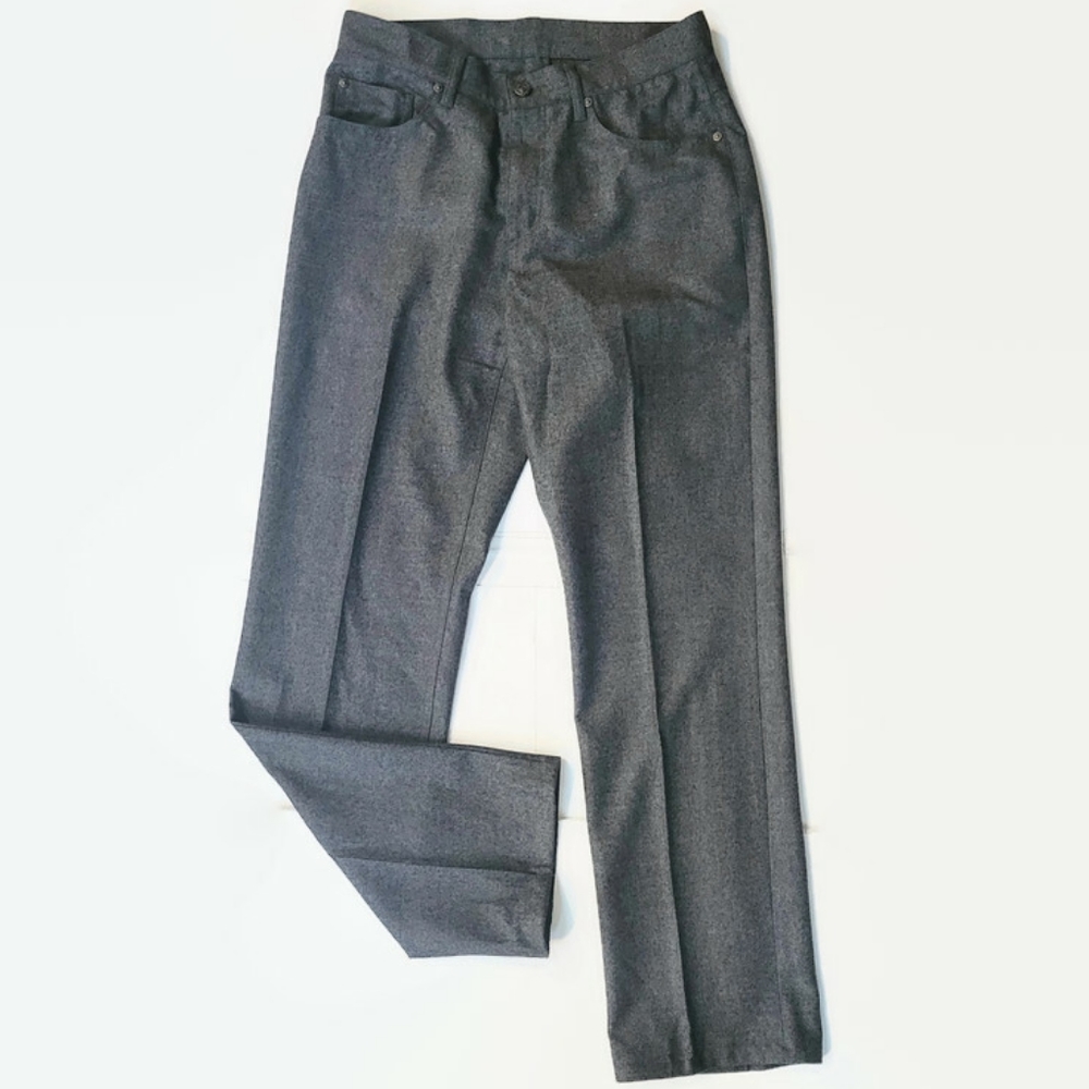 Bogner Gray Wool High Rise Trousers